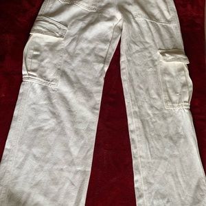 SHEIN commando white pants.